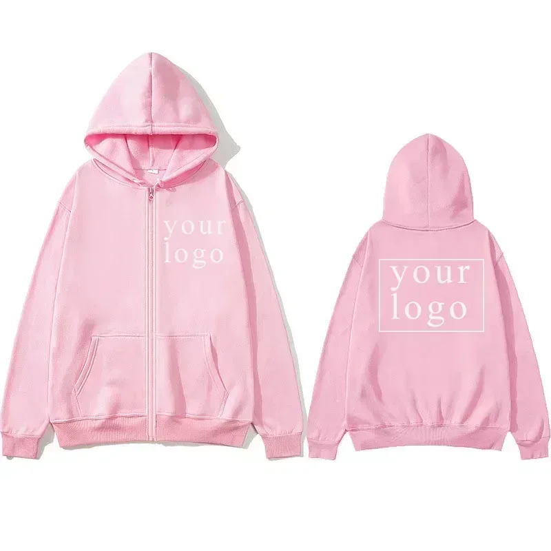 Sweat à capuche pour hommes et femmes, cardigan à fermeture éclair, nouvelle mode, votre propre Design, Logo/image de marque, personnalisé partout, 2025