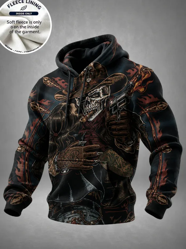 3D Print Halloween Fleece Hoodie Ghost Pumpkin Bat Spider Web Candle Graveyard Pullover Long Sleeve Kangaroo Pocket Sweatshirt