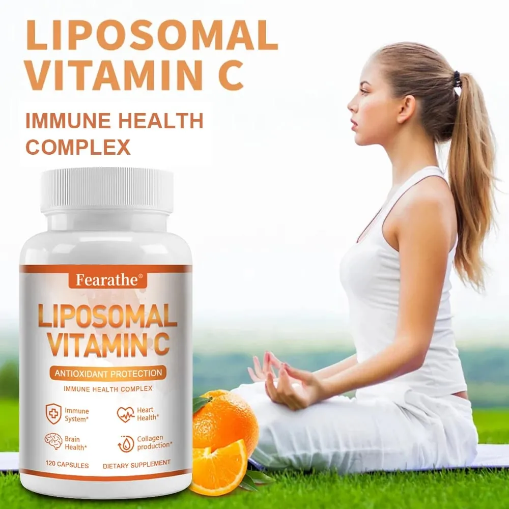 Natural Liposomal Vitamin C - Immune System & Collagen Booster High Absorption Skin Vitamins Vegeterian Vegan Non-GMO — image 4