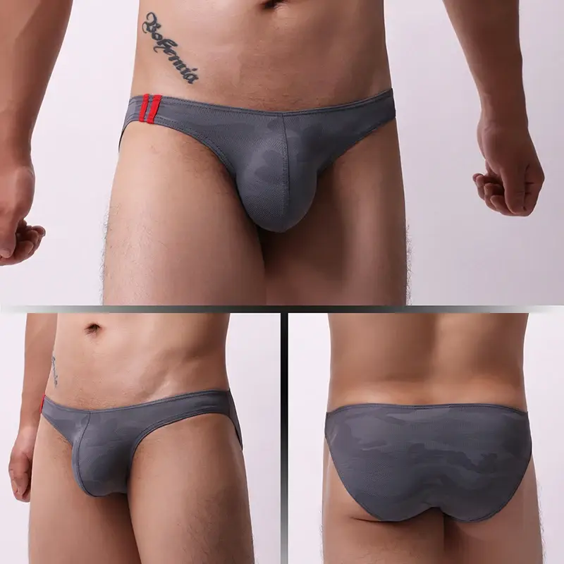 Men's Underwear Breathable Panties Fashion Printed Underpants Low Waist Lingerie Briefs 3256810337747479 — image 4