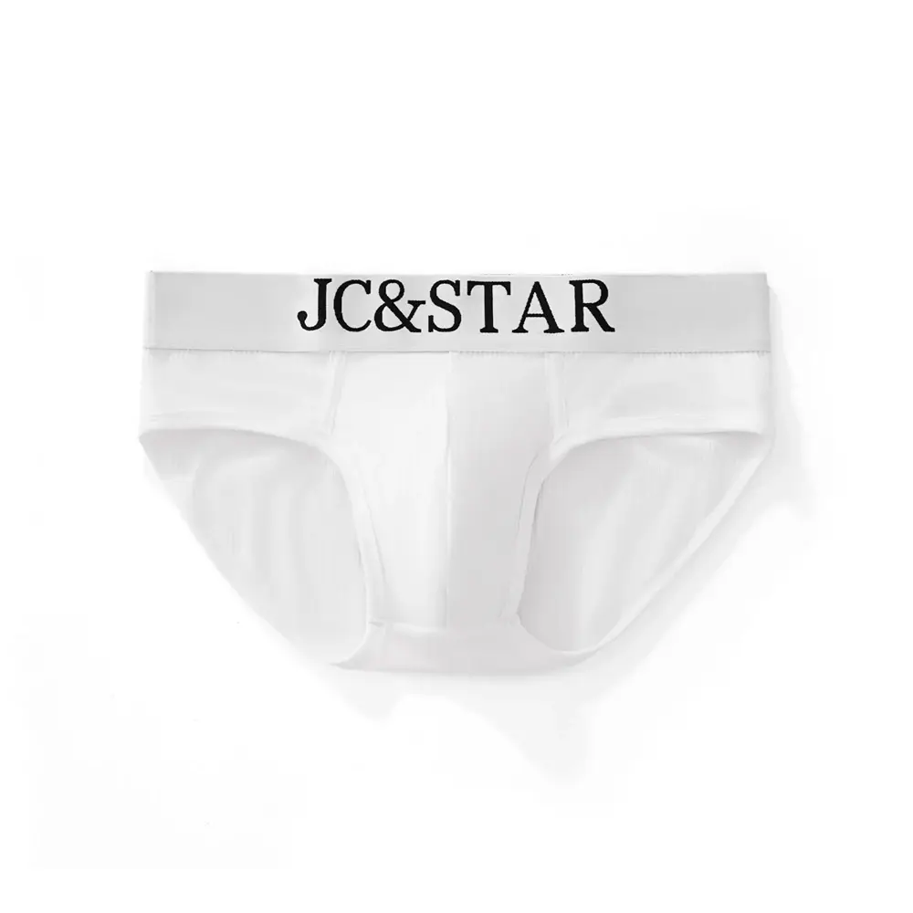 Cuecas masculinas atléticas com design de corte alto, cuecas de algodão com nervuras, conforto esportivo para homens, biquíni deslizante, tanga
