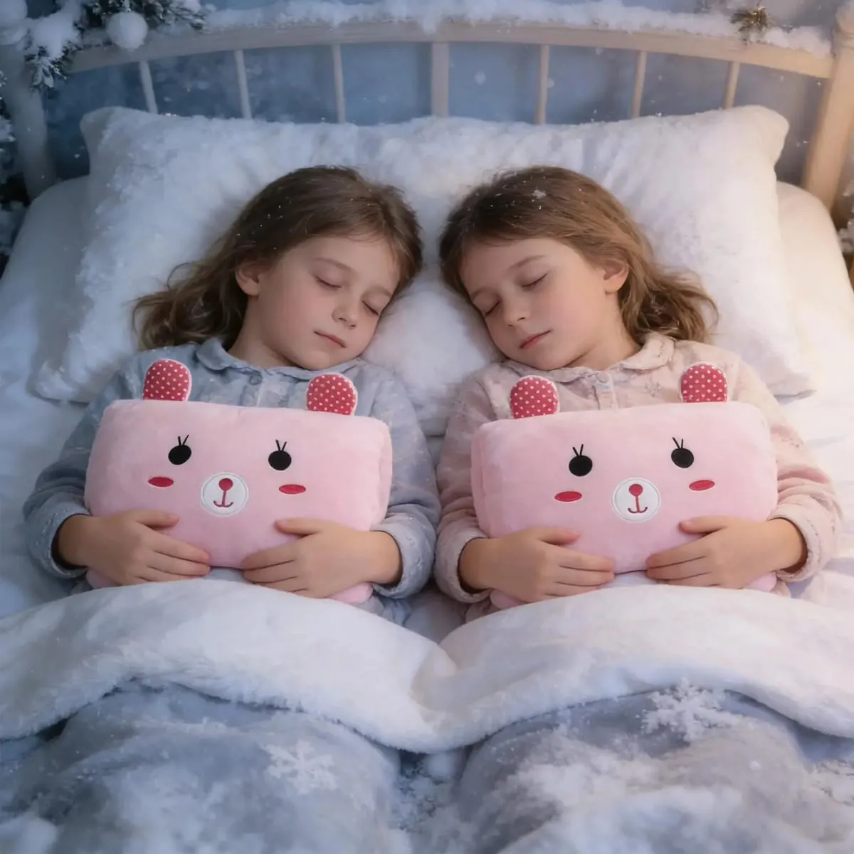 Bunny Shape Hand Muff Arm Pillow Pink Hand Warmer Pillow For Kids Classroom Travel Napping Winter School Home Cold Weather
