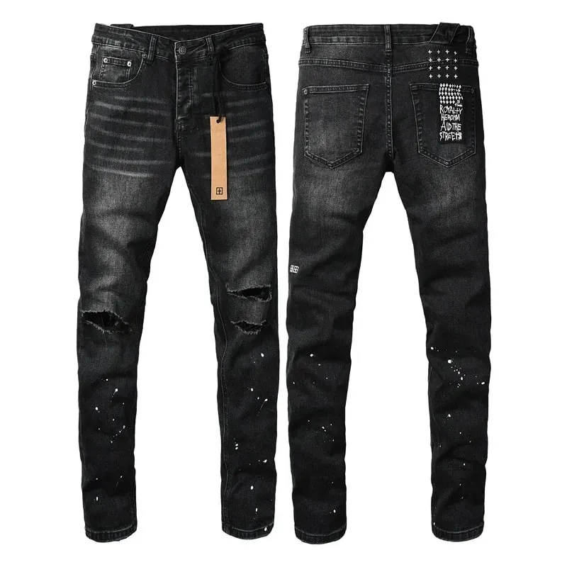 2026 New Arriva Men's Premium White Skinny Jeans Clean Fit Denim Pants High Street Fashion Trousers — image 11