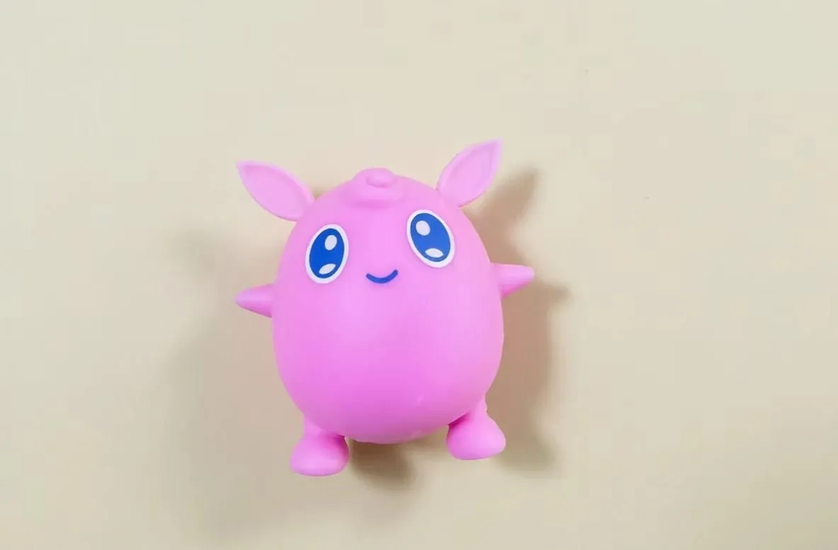 FOR INSTANT JOY! SOFT CUTE AND PERFECT FOR STRESS RELIEF. SQUEEZE AWAY THE WORRY AND BRING A SMILE TO YOUR DAY