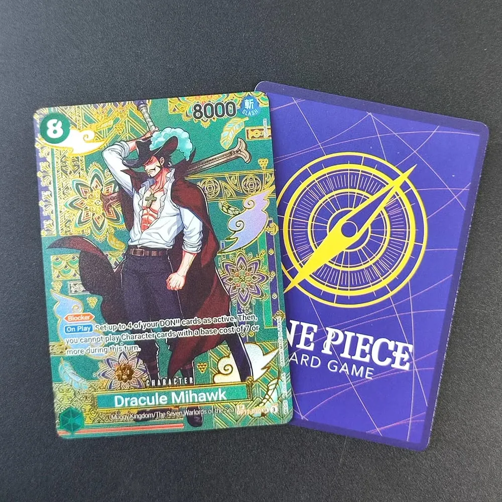 Diy One Piece Op14 Sp Card The Azure Sea Seven Hancock Perona Mihawk Sengoku Kid Killer Sugar English Collection Tcg Anime Card — image 4