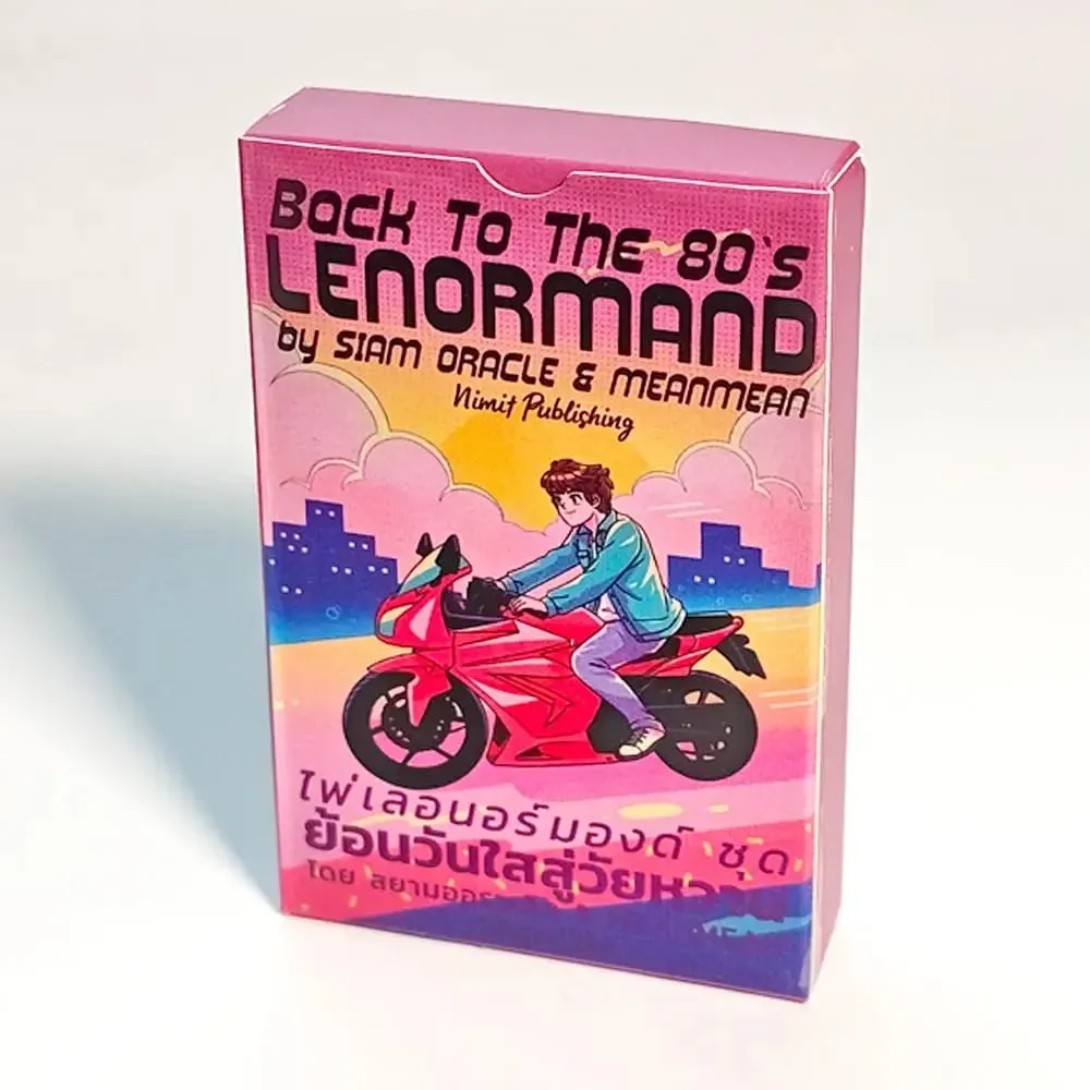 Back To The 80's Lenormand Deck 9*6cm Printed on 350GSM Double-embossed Cardstock 36 Pcs Lenormand Cards + 2 Special Cards