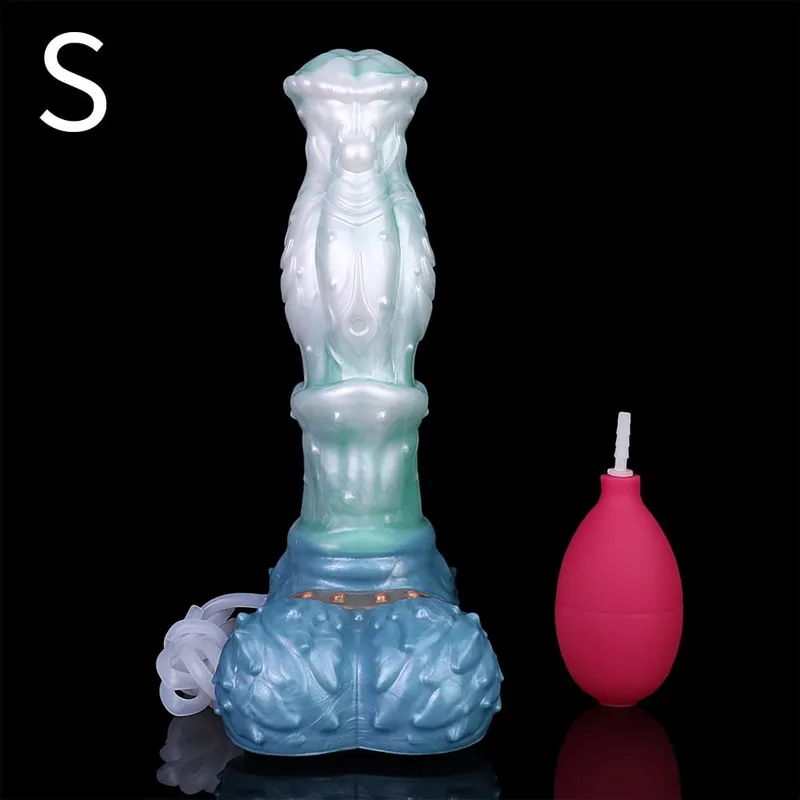Large Squirting Horse Dildo Silicone Anal Plug Female Masturbator Prostate Massager Long Penis Adult Sex Toys for Women Men — image 16