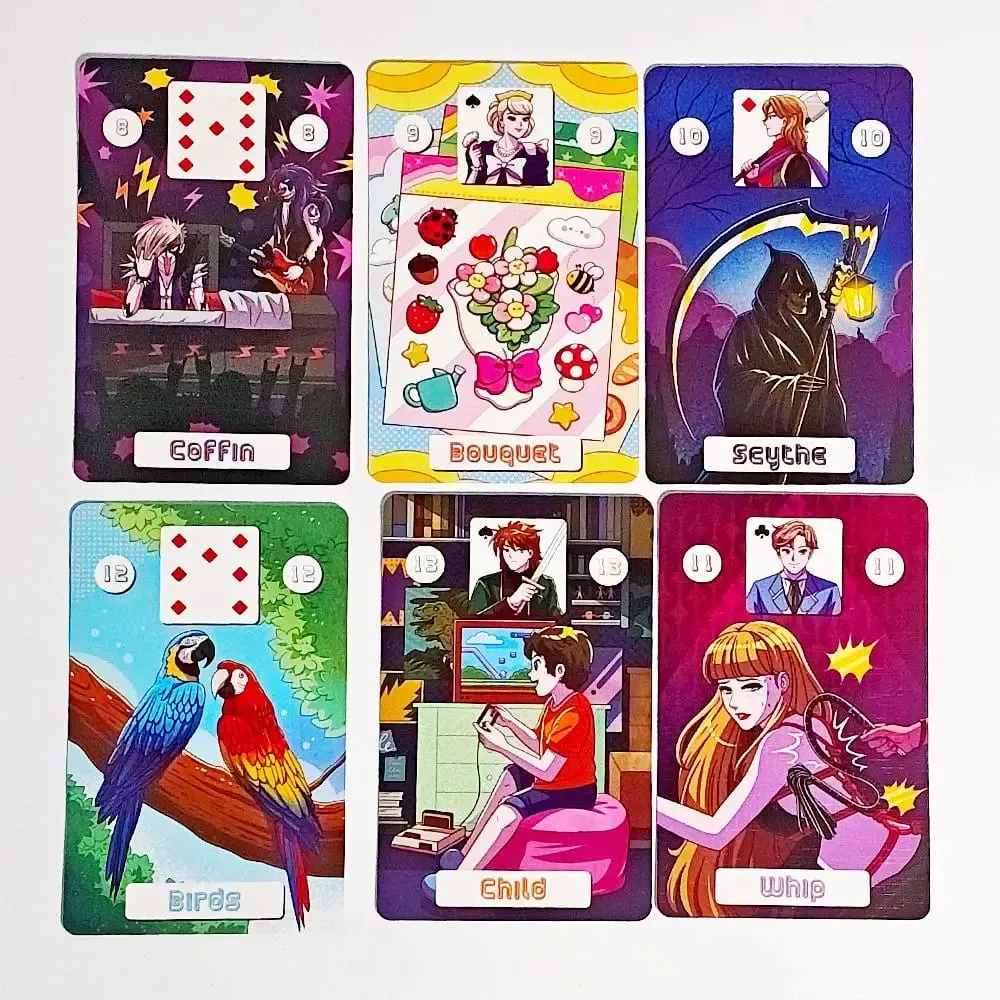 Back To The 80's Lenormand Deck 9*6cm Printed on 350GSM Double-embossed Cardstock 36 Pcs Lenormand Cards + 2 Special Cards — image 5