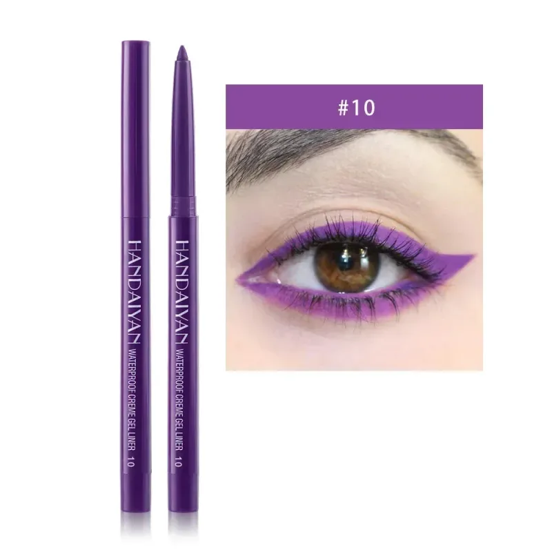 1PC Glitter Shine Eyeliner Gel Pencil Sexy Colorful Long-Lasting Shimmer Makeup Matte Colored Eye Liner Cream Pen Cosmetic Tool