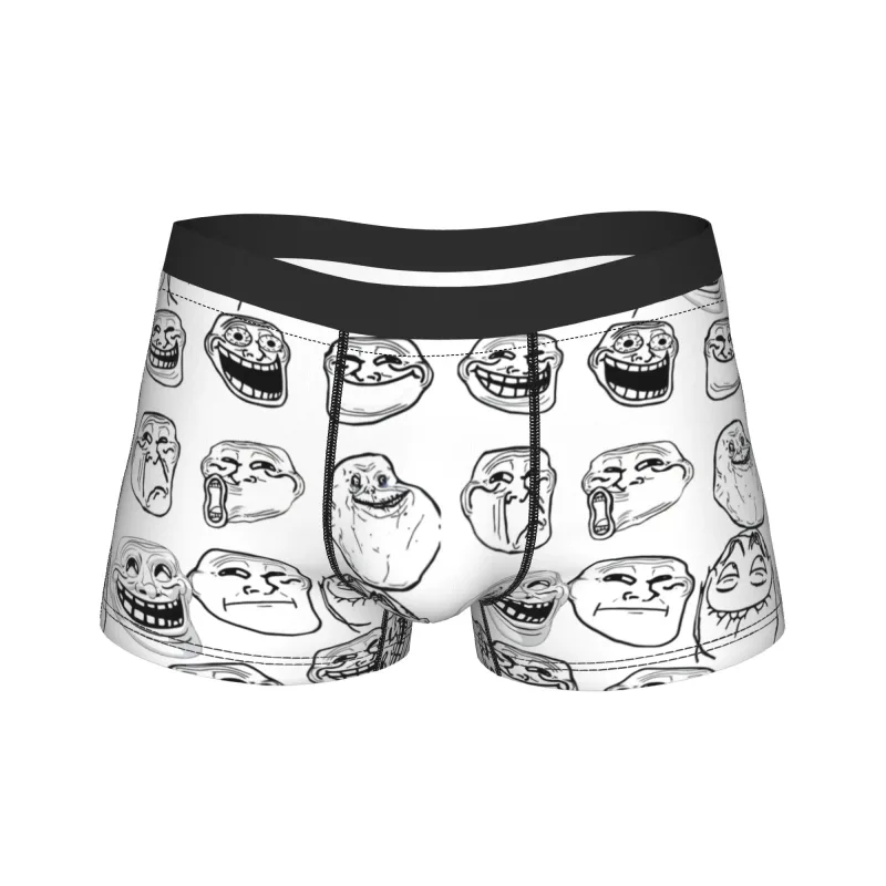 Rage Comic Trollfac Trunk Funny Anime Pouch Underwear Hot Sale Corak Boxer Brief Selesa Lelaki Seluar Dalam Plus Saiz — image 10