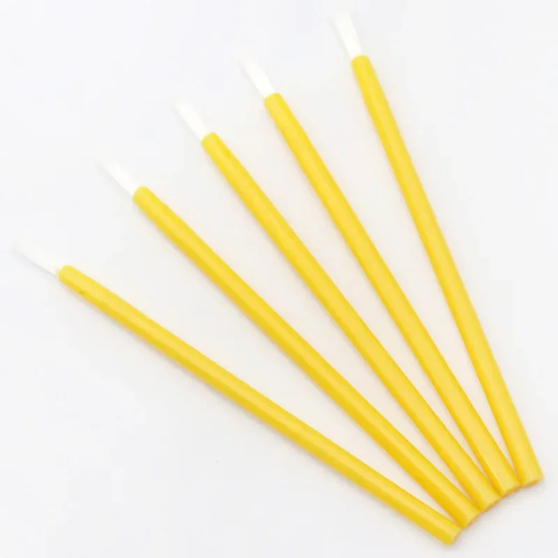 50Pcs Disposable Nylon Fiber Lip Brush Lipstick Wands Clean Applicator lip Gloss Brushes portable Cosmetic women Makeup Tools