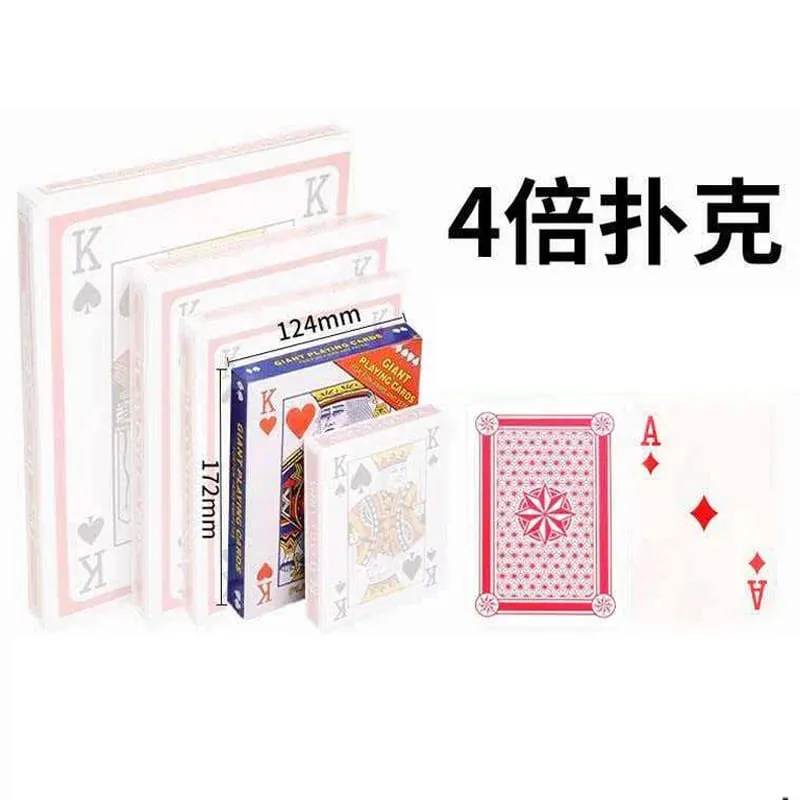 Giant Playing Cards Jumbo Size Oversized Carnival Birthday Wedding Party Favors Fun Challenges Company Team Building Games Props — image 10