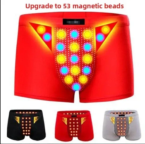 Upgraded 53 Magnets Boxer Briefs for Men Magnetic Therapy Pain Relief Blood Circulation Brazilian Underwear Size L to 5XL — image 2