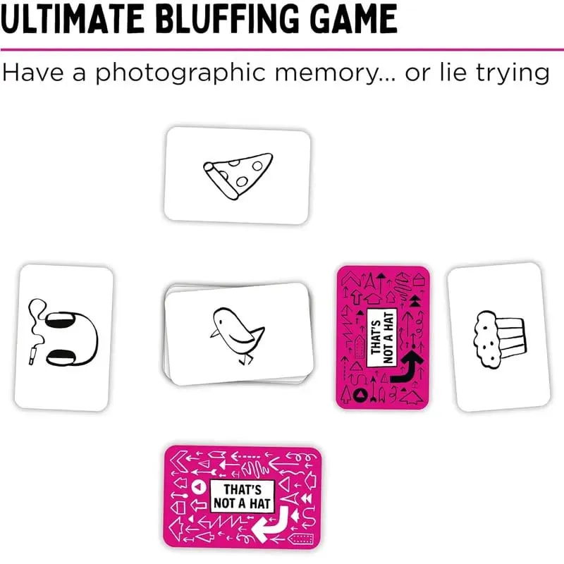 ！！That's Not A Hat-Fun Bluffing & Memory Party Game for All Ages Components | Ideal for Family Gatherings | Great Replay Value