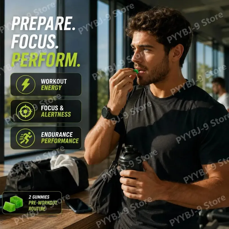 Docteat Beast Mode Blend Pre Workout Gummies Energifokus & uthållighet Stöd för styrketräning och aktiva gym dagar 70 Count — image 4