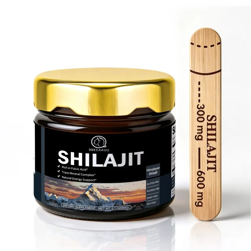 Suplementos minerais originais da bebida da resina de shilajit natural 204mg para o metabolismo da saúde imunológica saúde física geral