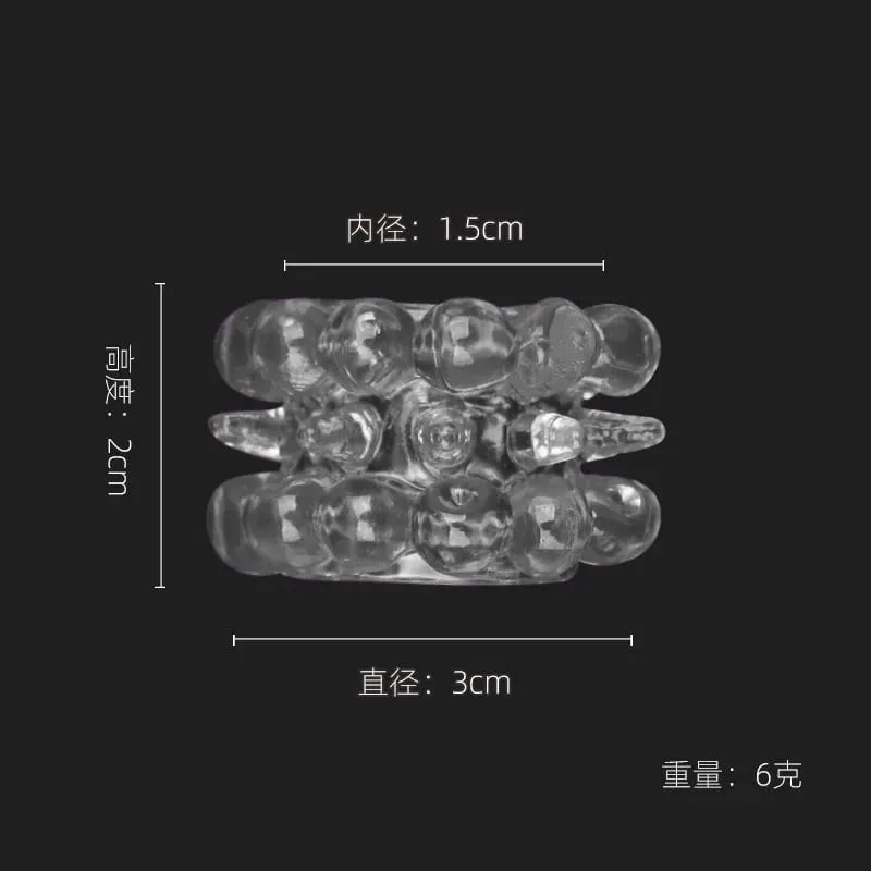 Men's Semen Locking Ring Physical Time-controlling Particle Penis Ring Sex Toy
