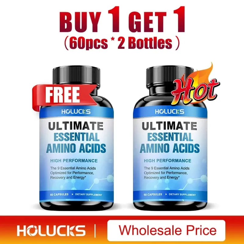 Advanced Body Building Amino Acid Capsules-Helps Increase Strength Endurance Protein Synthesis Build Muscle Mass Abs Energy — image 9