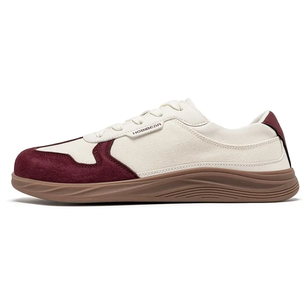 Homens Mulheres Sapatos De Biqueira Larga | Sapatilhas minimalistas de lona de couro artificial, leve, casual, com cadarço, sapato de caminhada — image 14