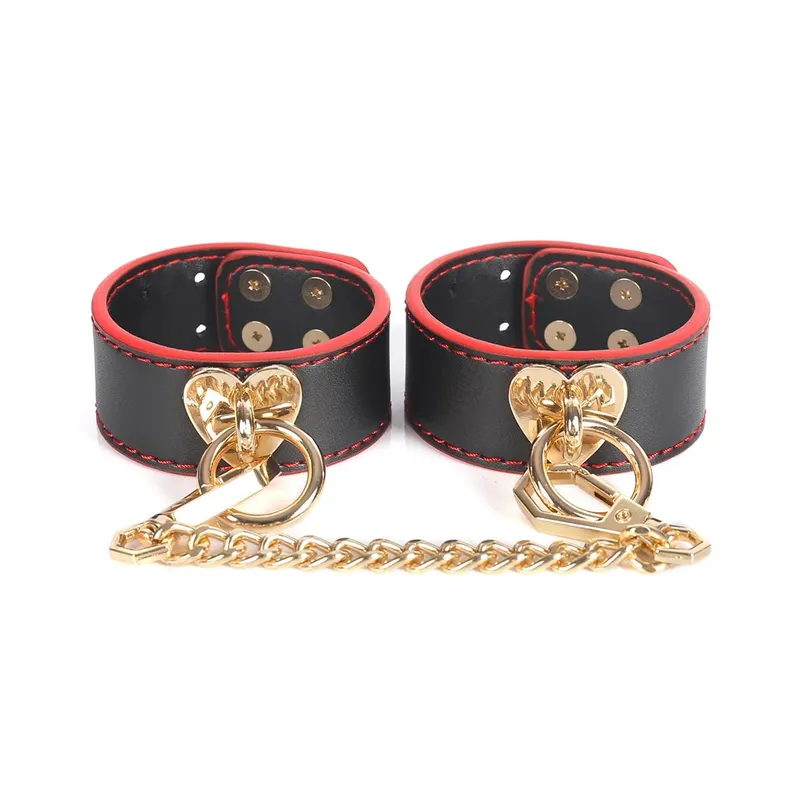 Slave Roleplay Set Leather Handcuffs Ankle Cuffs Ball Gag Mask Whip Collar Leash Sex Toys for Women Couples BDSM Bondage Kit — image 5