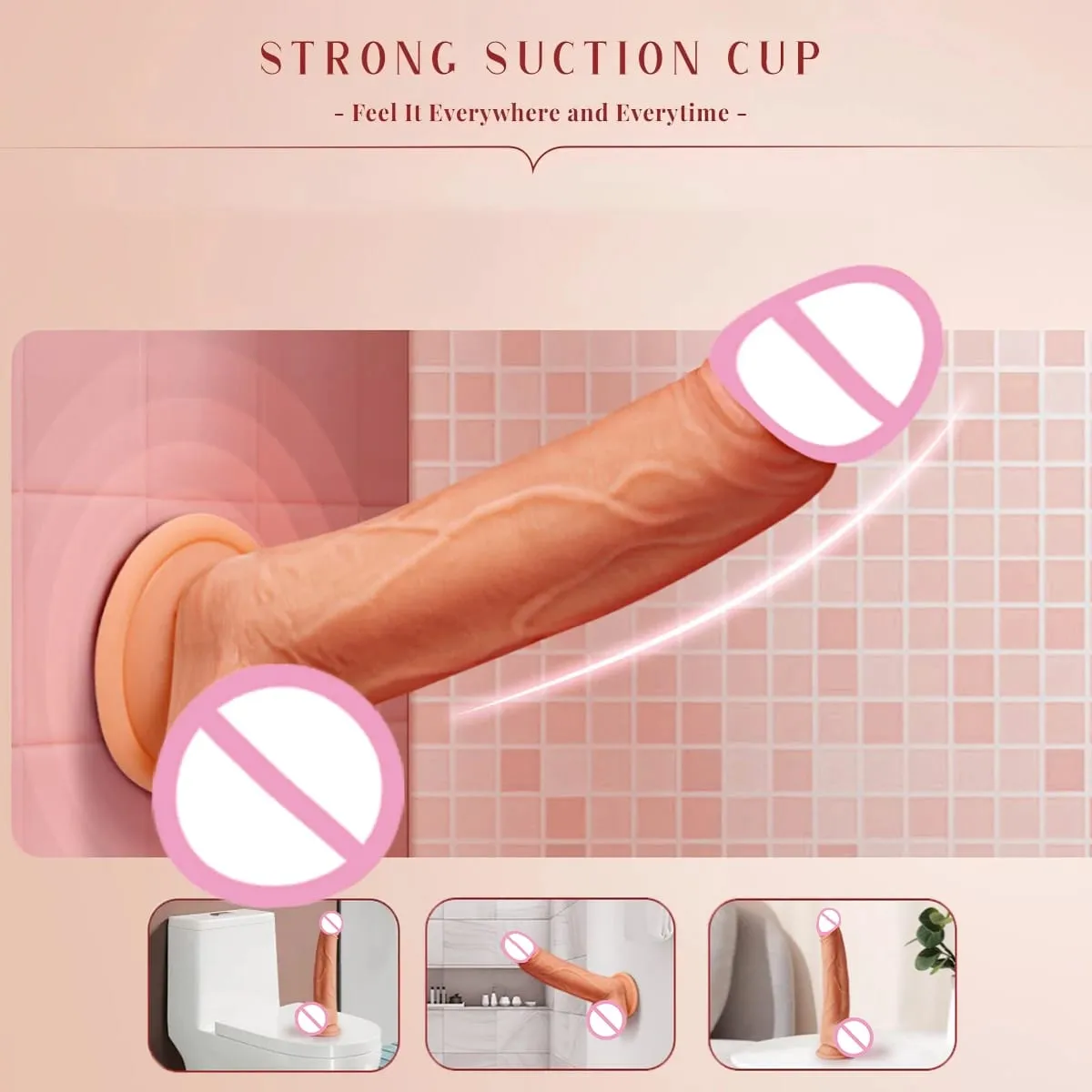 Huge Realistic Silicone Remote Control Dildo Thrusting Vibrating Female Sex Toys Penetration G Spot Clit Vagina Orgasm Massager
