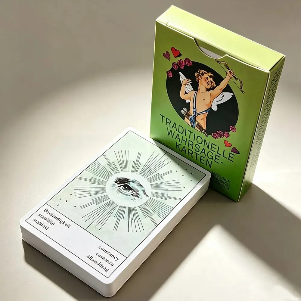36 Pcs Classic Oracle Cards Vintage Traditional Gypsy Cards with Multilingual Meanings & Zodiac Constellation Backs — image 5