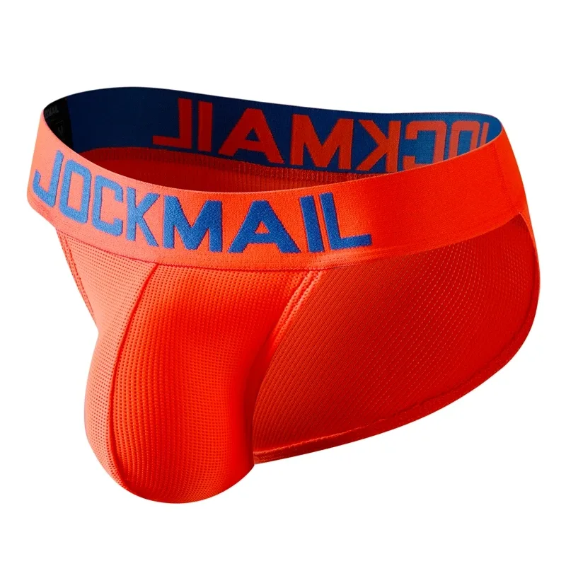 Jockmail Mans Underwear Gay Brief Nylon Mesh Sexy Low Waist Ropa Interior Hombre Letter Embroidery Sissy Panties Male Lingerie — image 27