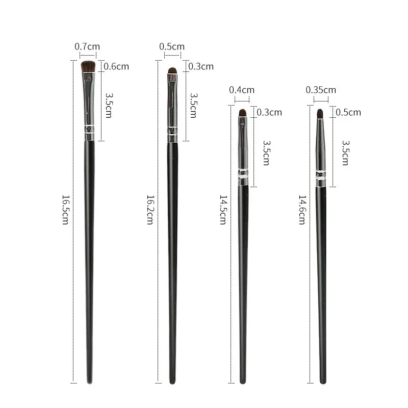 Detail small Eyeshadow Make up brush Pony hair Precision Eye shadow Makeup brushes Tapered Smudge cosmetic tools