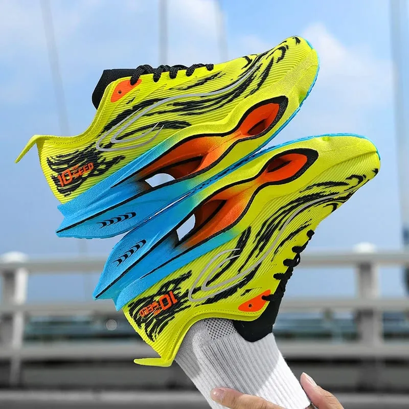 Comfortable Marathon Men Running Shoes Carbon Board Speciality Sports Breathable Lightweight Women's Athletic Sneakers Autumn