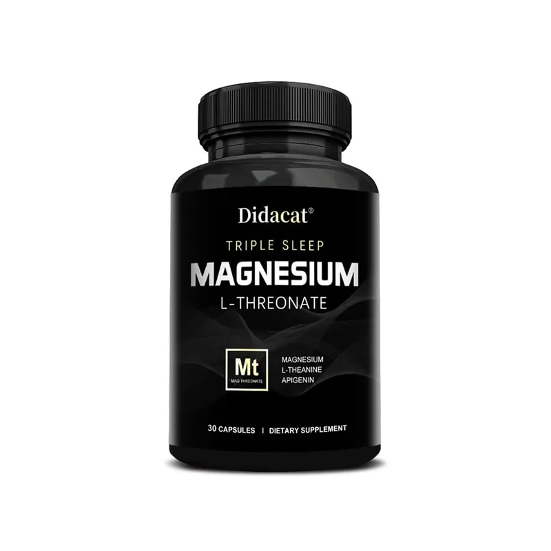 Magnesium L-threonate Capsules - Enhance Concentration Memory Promote Brain Health Improve Sleep Quality Reduces Fatigue