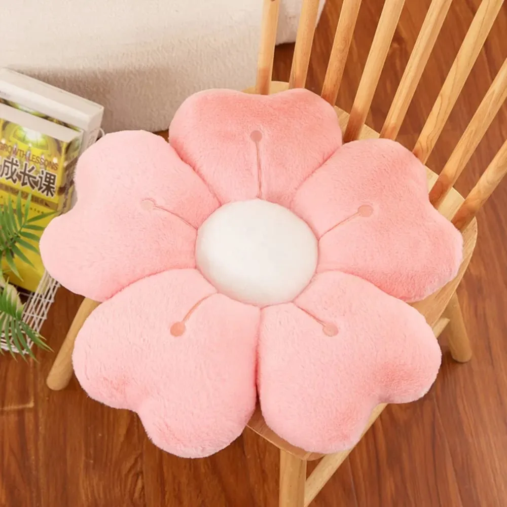 Fashion Flower-Shaped Plush Throw Pillow Cute Mattress Comfortable Sofa Decor Cushion Floor Cushion Plush Toy Chair Cushion Gift — image 9