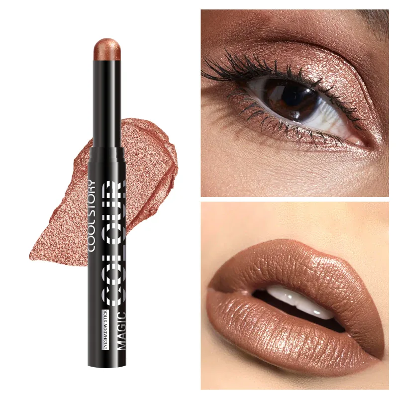 2 in 1 Eyeshadow Lipstick Stick Pencil Waterproof Glitter Brighten Matte Eye Shadow Makeup Pigment Eyeshadow Pen — image 30