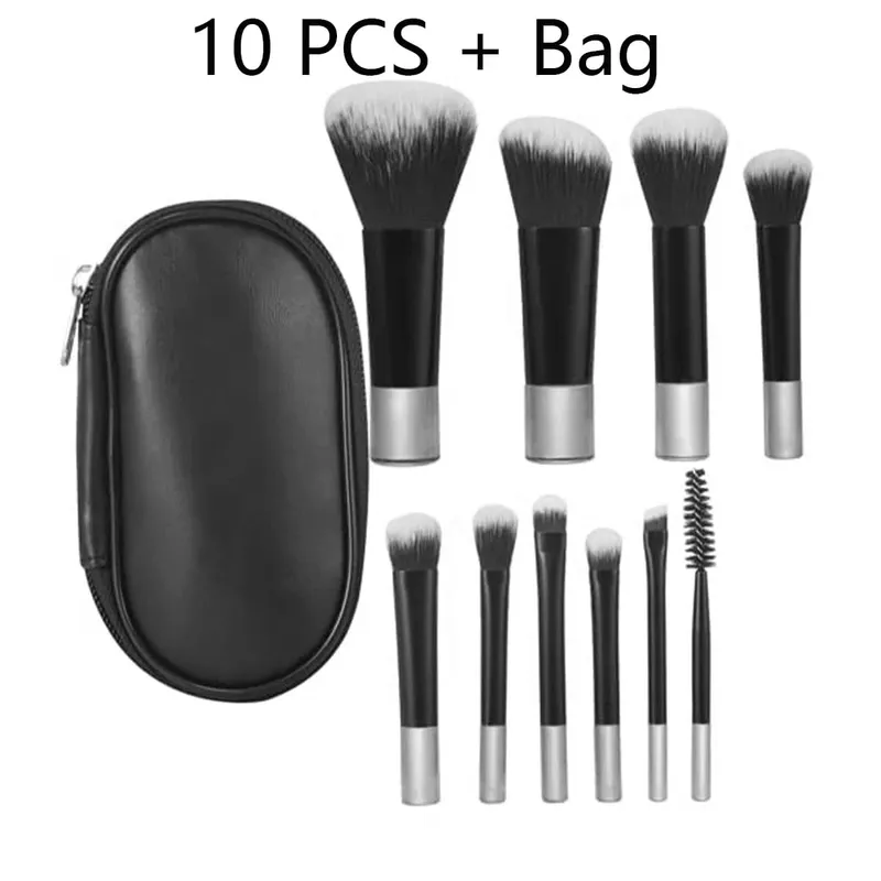 10 Pcs Mini Makeup Brush Set Travel Makeup Brushes — image 8