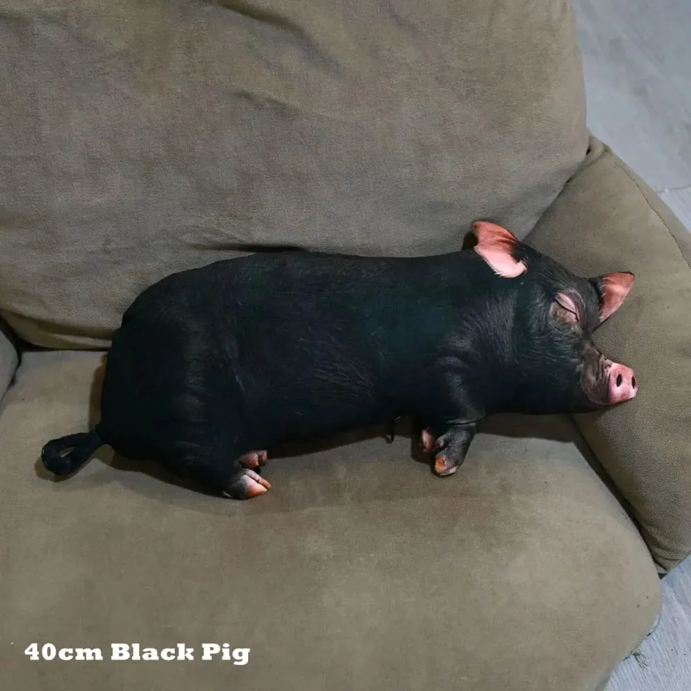 Plush Material Animal Body Pillow PP Cotton Filled 40cm Size Animal Cushion Doll Toys Soft Texture Cute Design Pig Keychain