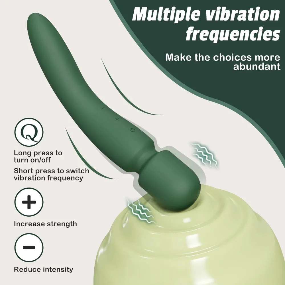 2 in 1 AV Wand Vibrator for Women Clit G-Spot Stimulator Nipples Breast Massager Female Masturbator Sex Toy for Women