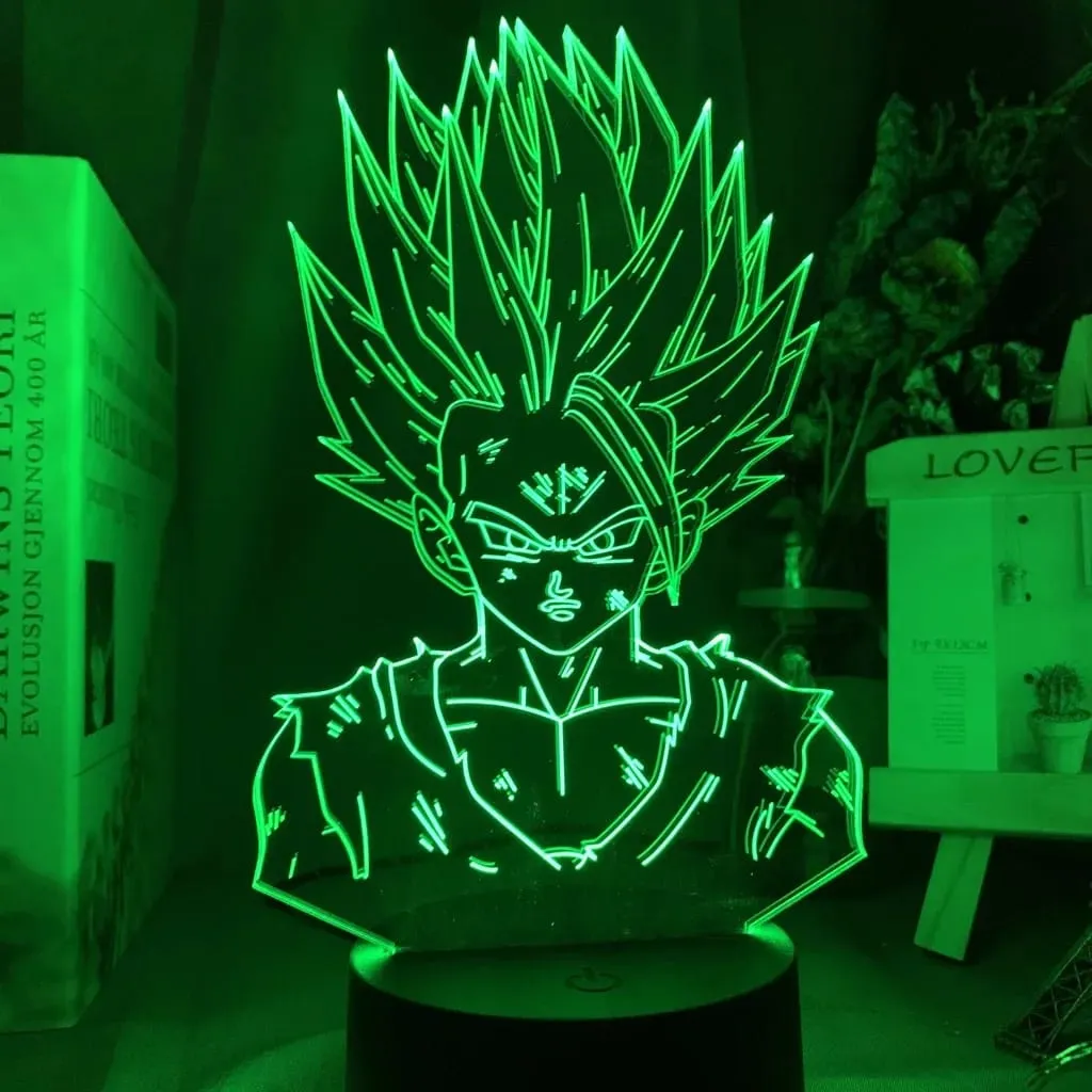 Dragon Ball Z Anime Figures Goku Vegeta Gohan Broly 3D Lamp PVC Action Figures Toys for Children Trunks Buu Super Saiyan Gifts — image 6