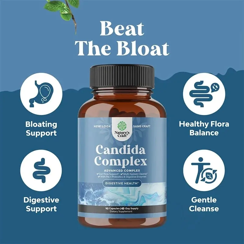 Candida Complex - Probiotika og fordøjelsesenzymer Naturlige ingredienser til at understøtte fordøjelsessundhed og tarmflorabalance — image 6