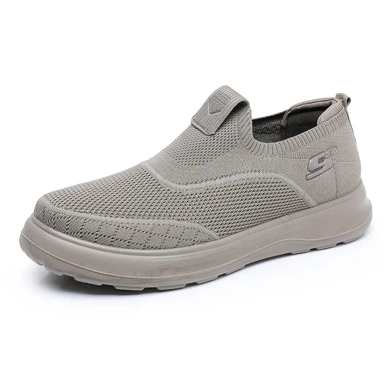 Men's Breathable Mesh Sneakers Lightweight Knit Upper Comfortable Soft Sole Non-slip Casual Walking Shoes Fashion Versatile — image 1