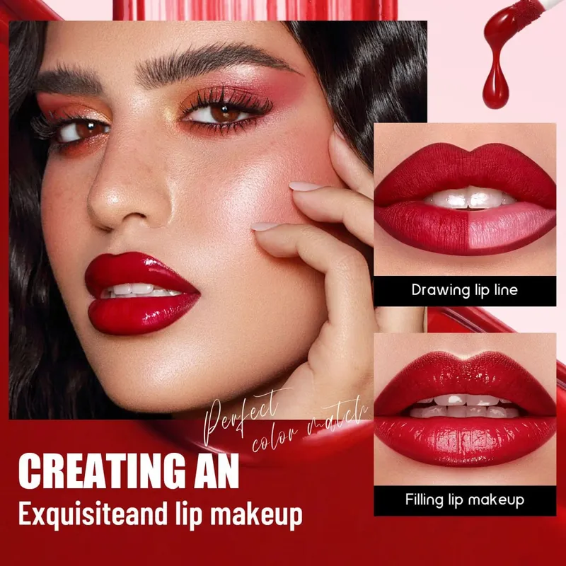 6-Piece Lip Makeup Set Waterproof Matte Liquid Lipstick Lip Gloss and Lip Liner Highly Pigmented and Easy to Apply — image 2