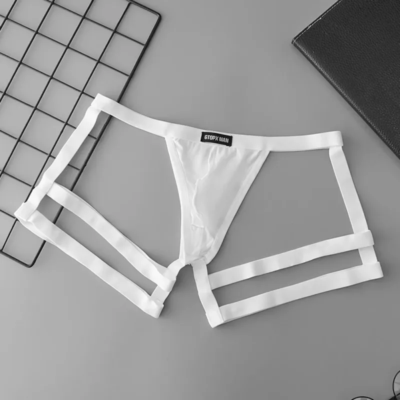 Ademende elastische stringslip voor heren, jarretel, laagbouw met U-bolle buidelontwerp, geschikt voor de lente, zomer, herfst, winter — image 4