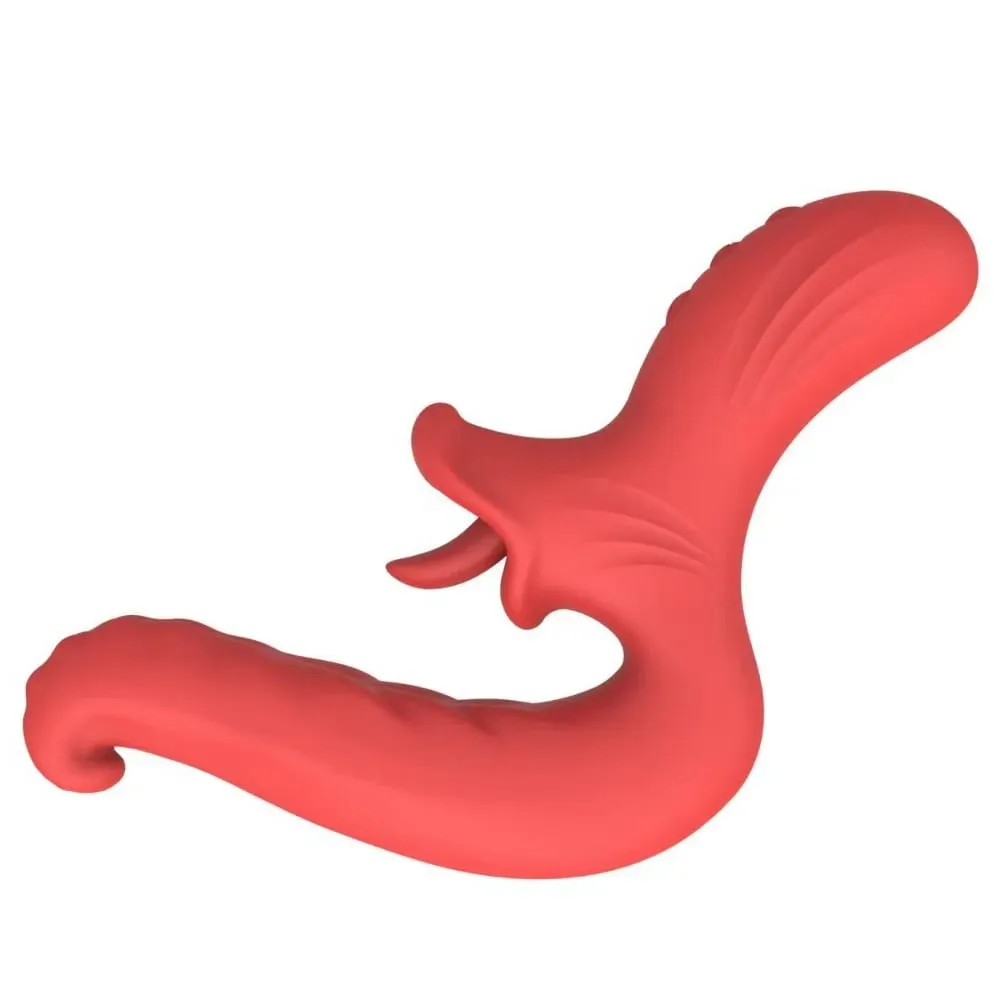 Powerful Tongue Vibrator for Women 10 Swing & 10 Licking Dildo Vibrators G Spot Clitoral Stimulator Female Masturbator Sex Toys — image 1