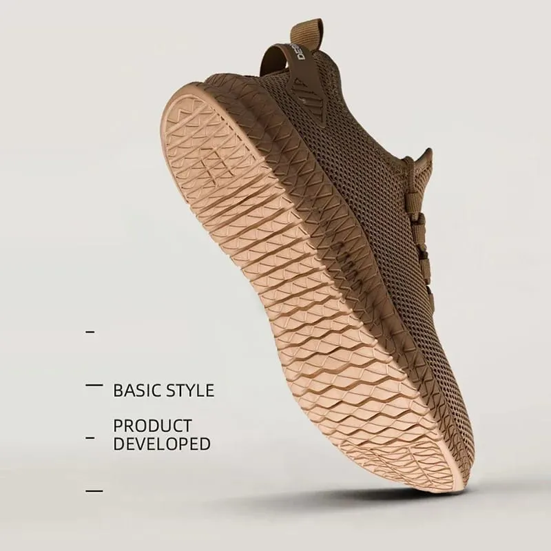Men's Non-Slip Casual Sneakers Breathable Outdoor Jogging Training Hiking Sports Running Outdoor Weave Knit Lace Up Shoes — image 5