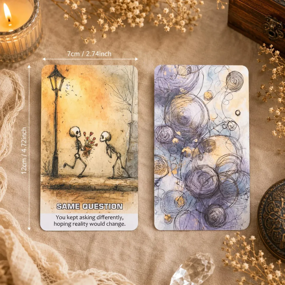 54 Card Deck 13x8 Cm Oracle Cards The Pattern Break Card Game Explore Repeating Cycles Self-Discovery Playing Cards — image 5