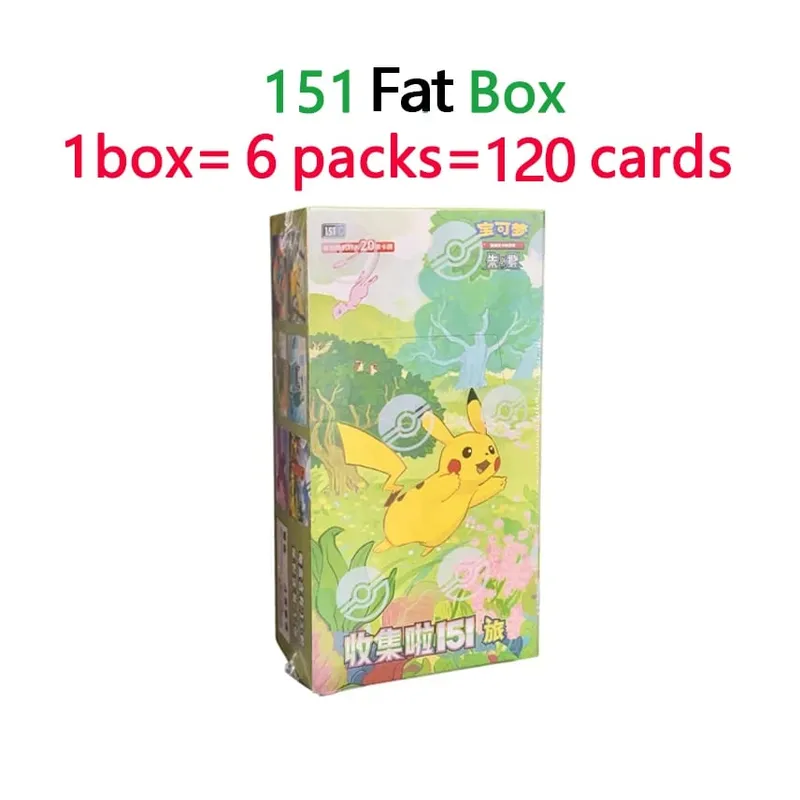 Kad PTCG Dagangan Pokemon Tulen Asal Dikumpul 151 Jld.2 Lihat Pek Tambahan 151 Set Syiling Kumpul Buku Kad Hadiah Kanak-kanak