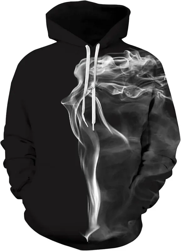 Mens Graphic Hoodies Unisex Novelty Print Hoodie, 3D Pattern Pullover Sweatshirt With Pocket, Long Sleeve Warm Graphic Hoodie Me — image 13
