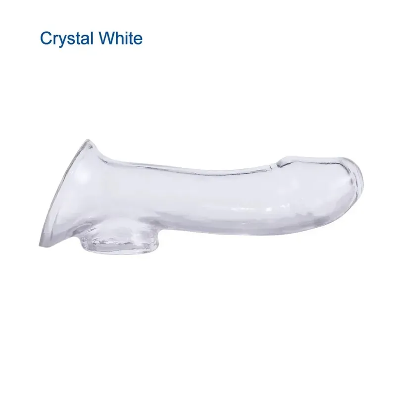 Extensor peniano adulto elástico alto, preservativo reutilizável e mais seguro, brinquedo sexual para casal, homens, ferramentas de ejaculação retardada