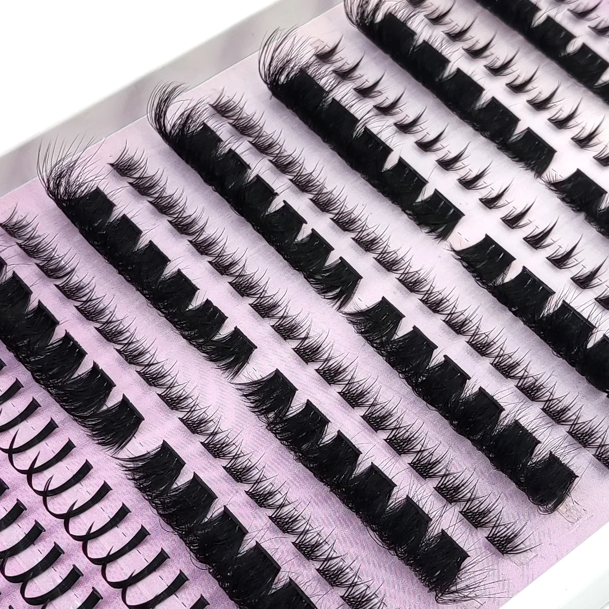 New Fluffy 60D-200D Bottom&Spiky Lashes Clusters Volume Individual Lashes Cluster Extensions Spikes Lashes Clusters eye — image 7