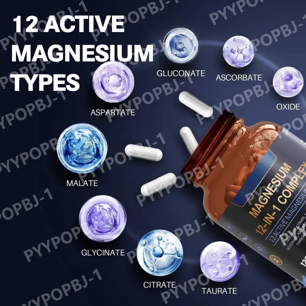 700 mg magnesiumcomplex 12 in 1 magnesiumsupplement met glycinaatcitraat malaatoxide tauraat aspartaat orotaat magnesium — image 2