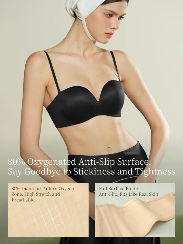 Summer Strapless Bra Set for Women Sexy Wireless Seamless Push Up Invisible Bras Tube Tops Female Underwear MX266+N194 — image 4