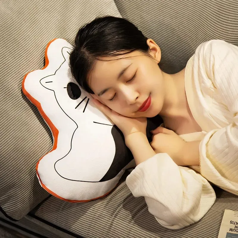 Halloween Ghost Pumpkin Pillow 35‑40cm Soft Stuffed Plush Cushion for Home Decor and Party